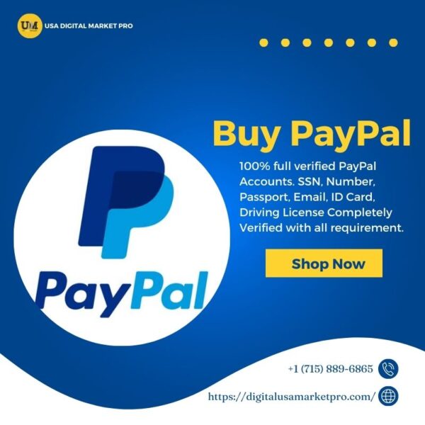 Buy Verified Buy PayPal Accounts- USA Digital Market Pro